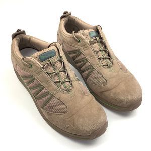 Barefoot Freedom By Drew Sneaker Shoes Women's 9.5 M Tan Green Lace Up Walking